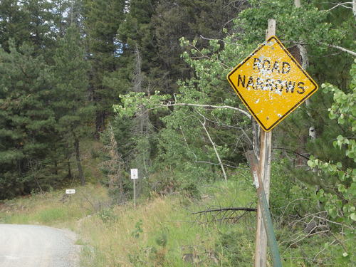 GDMBR: A typical outback Montana sign (if left standing).